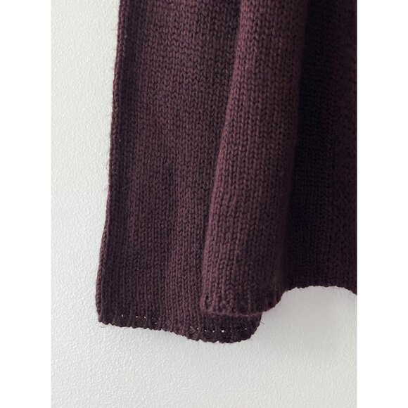 Isabel Marant Vintage Knit Open Front Cardigan‎ Burgundy Wine Size 2 - Picture 2 of 7
